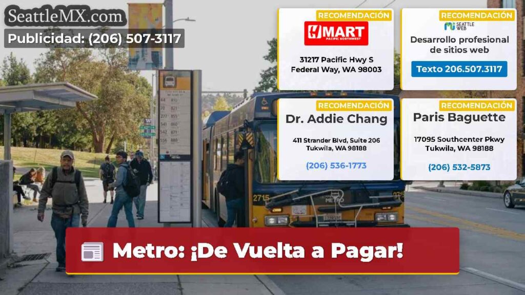 Metro: ¡De Vuelta a Pagar!
