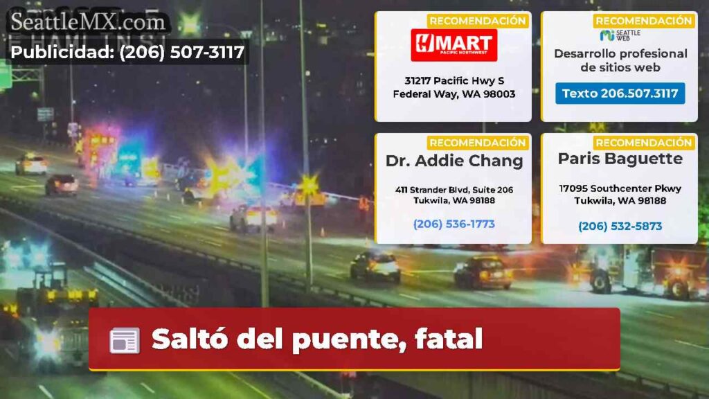 Saltó del puente, fatal