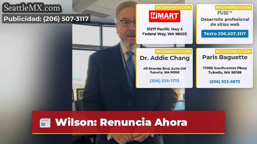 Wilson: Renuncia Ahora