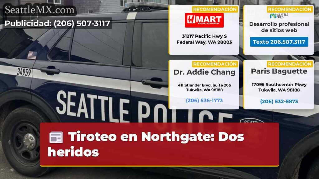 Tiroteo en Northgate: Dos heridos
