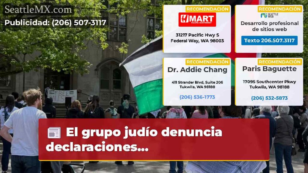 El grupo judío denuncia declaraciones...