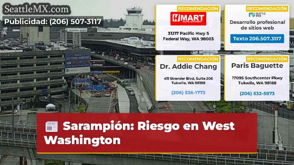 Sarampión: Riesgo en West Washington