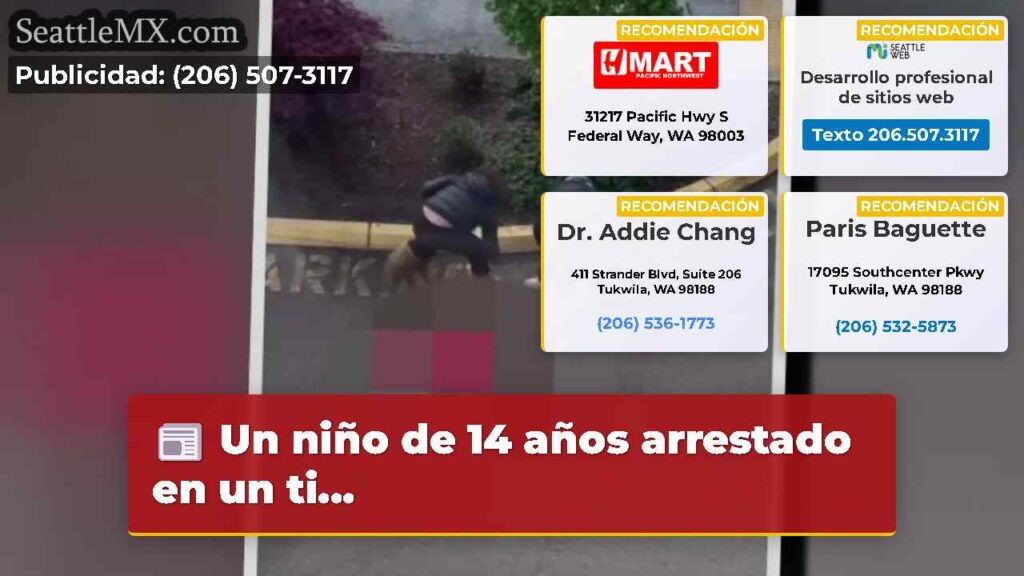Un niño de 14 años arrestado en un ti...