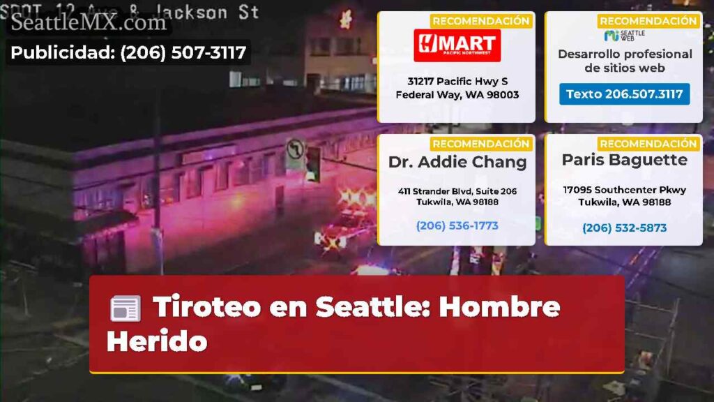 Tiroteo en Seattle: Hombre Herido