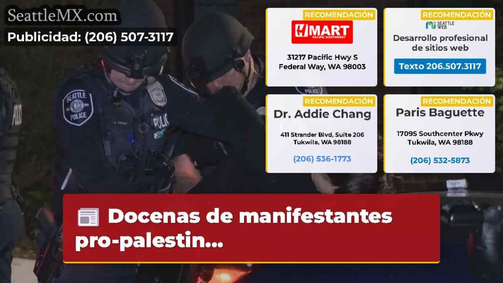Docenas de manifestantes pro-palestin...