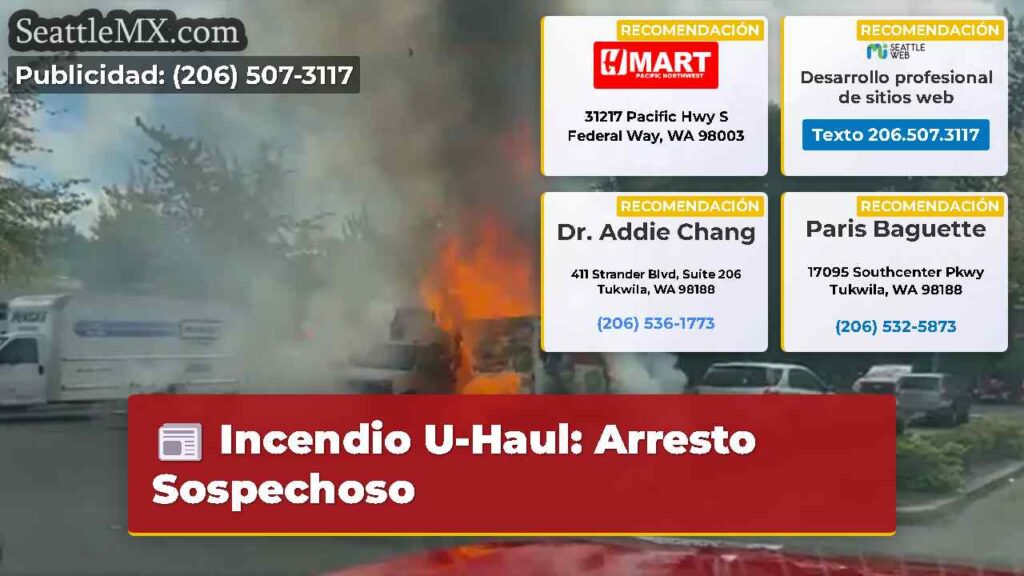 Incendio U-Haul: Arresto Sospechoso