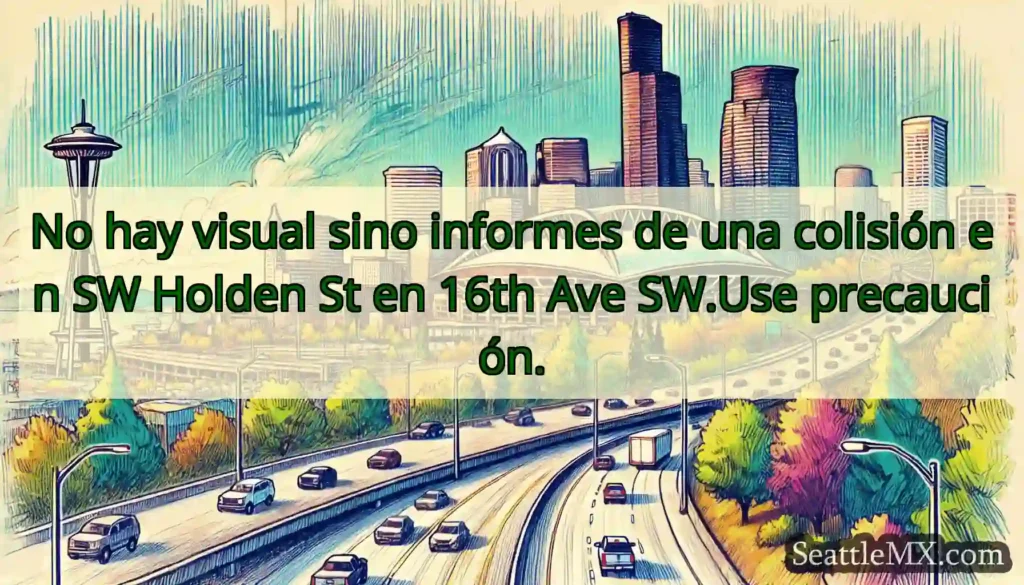 No hay visual sino informes de una colisión en SW