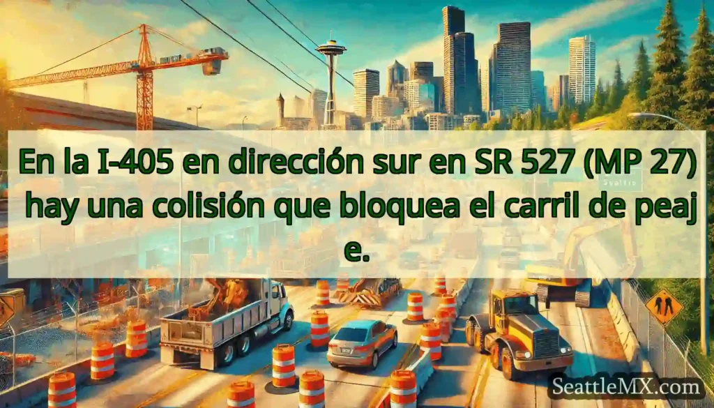 En la I-405 en dirección sur en SR 527 (MP 27)