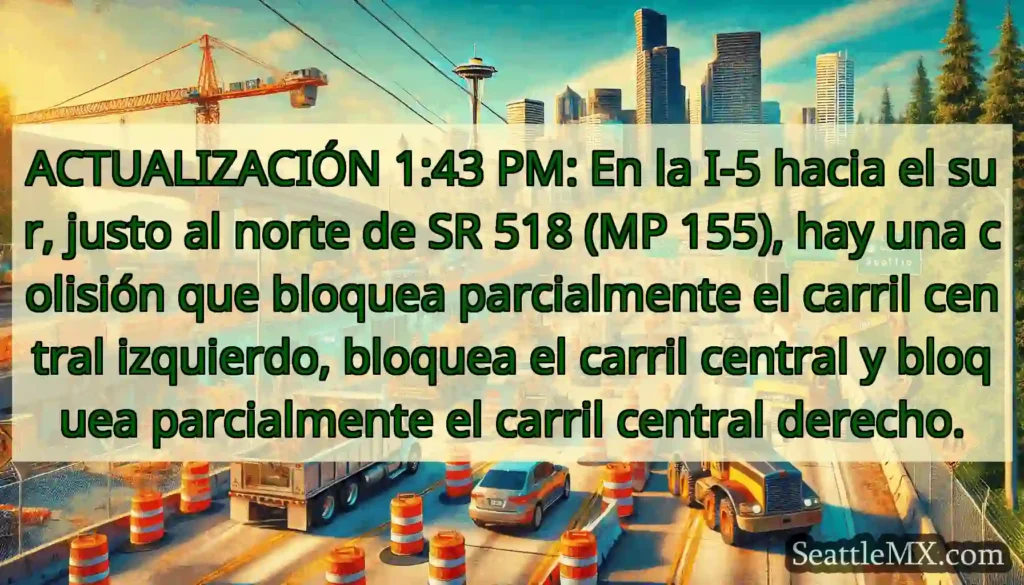 ACTUALIZACIÓN 1:43 PM: En la I-5 hacia el sur,
