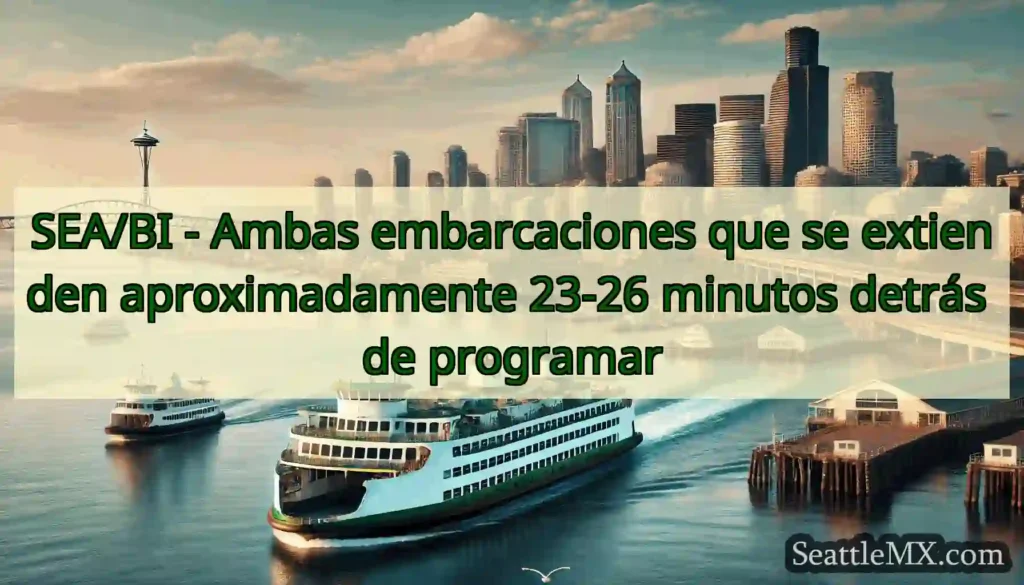 SEA/BI - Ambas embarcaciones que se extienden