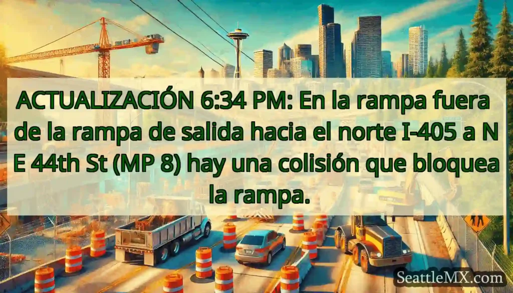ACTUALIZACIÓN 6:34 PM: En la rampa fuera de la