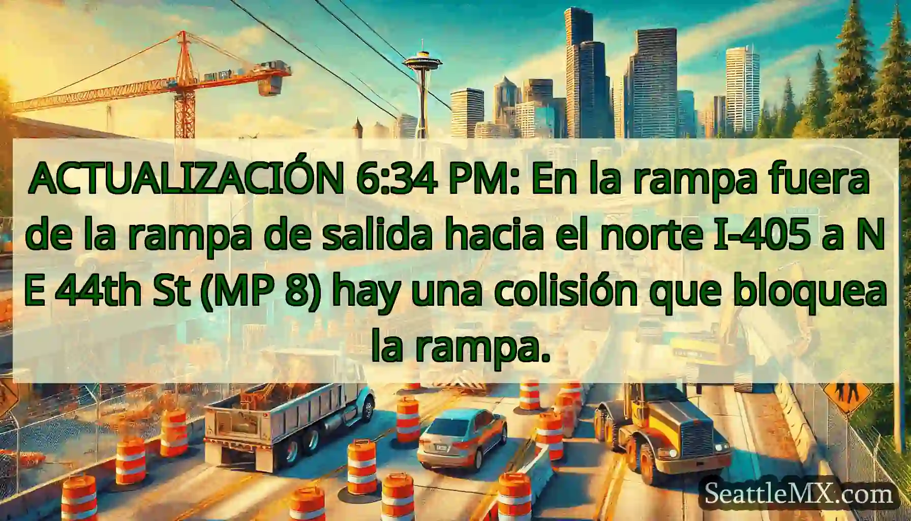 ACTUALIZACIÓN 6:34 PM: En la rampa fuera de la