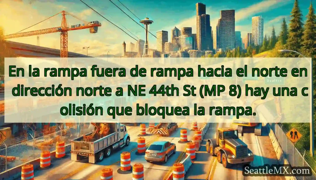 En la rampa fuera de rampa hacia el norte en