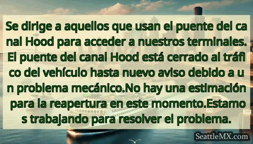 Se dirige a aquellos que usan el puente del canal