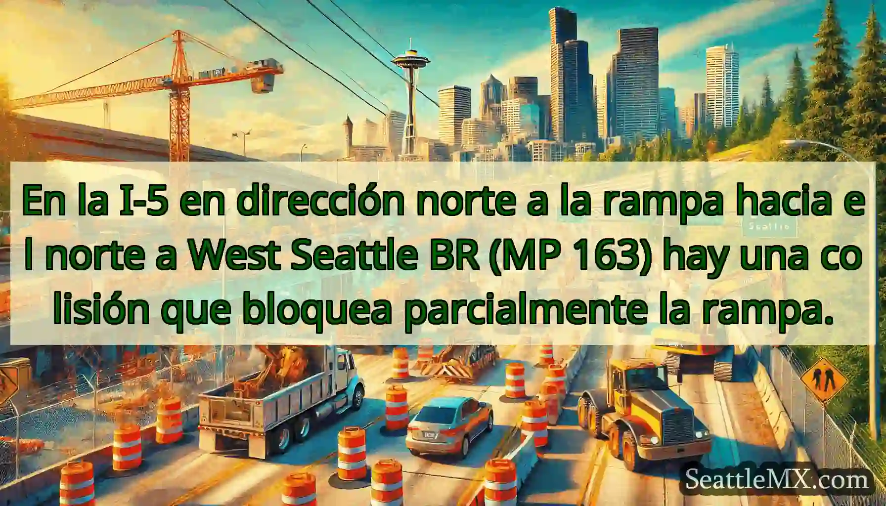 En la I-5 en dirección norte a la rampa hacia el