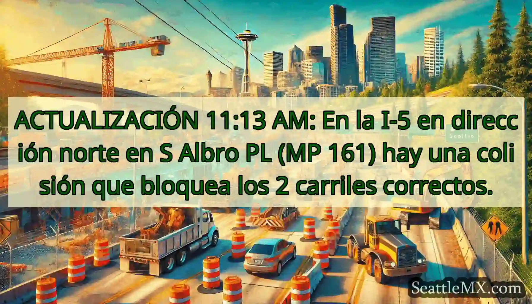 ACTUALIZACIÓN 11:13 AM: En la I-5 en dirección