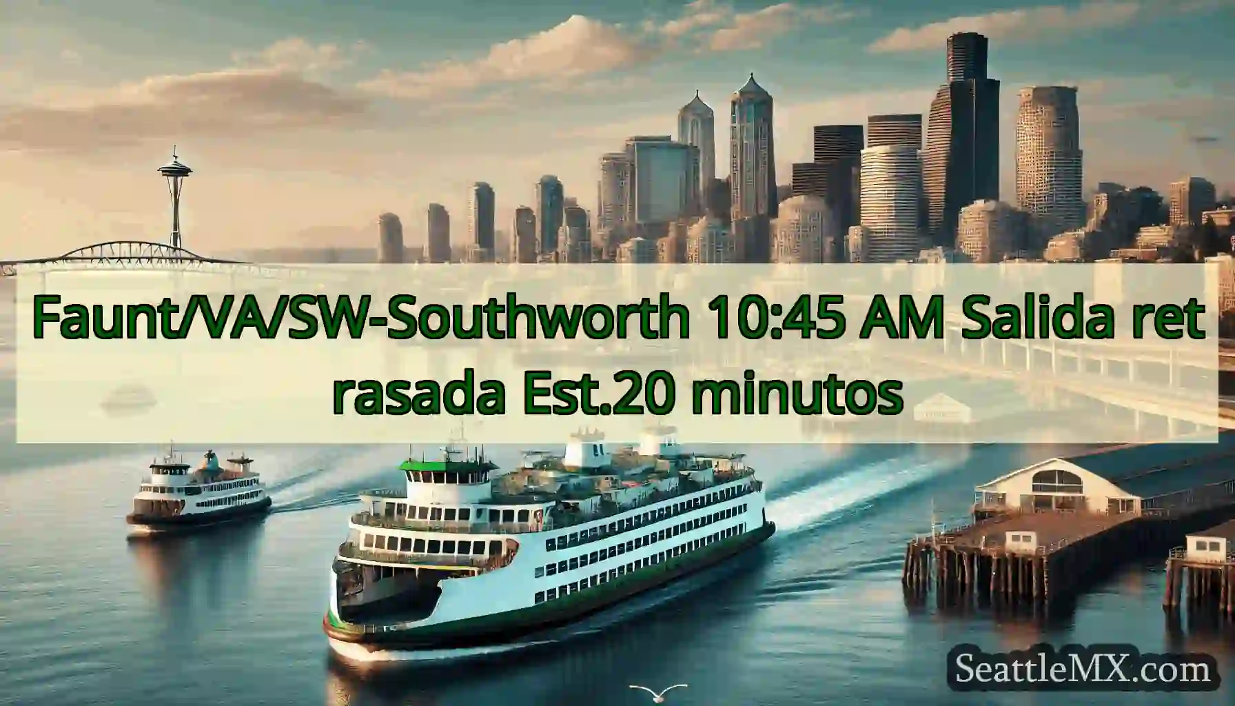 Faunt/VA/SW-Southworth 10:45 AM Salida retrasada