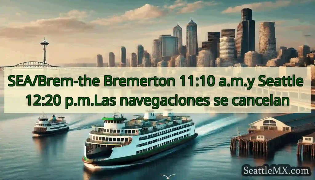 SEA/Brem-the Bremerton 11:10 a.m.y Seattle 12:20