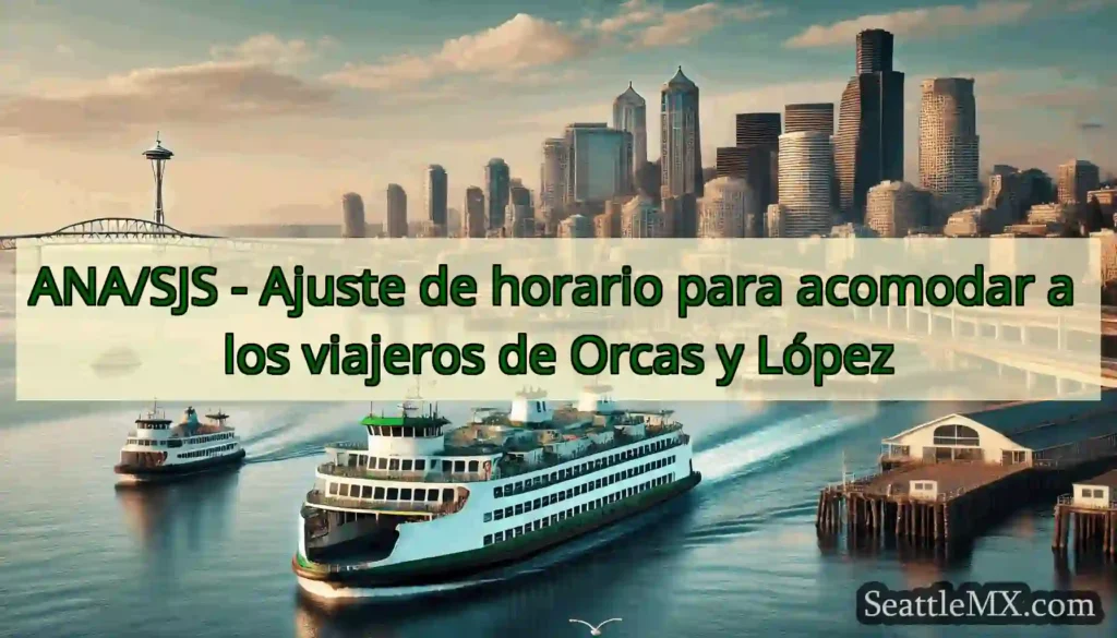 ANA/SJS - Ajuste de horario para acomodar a los