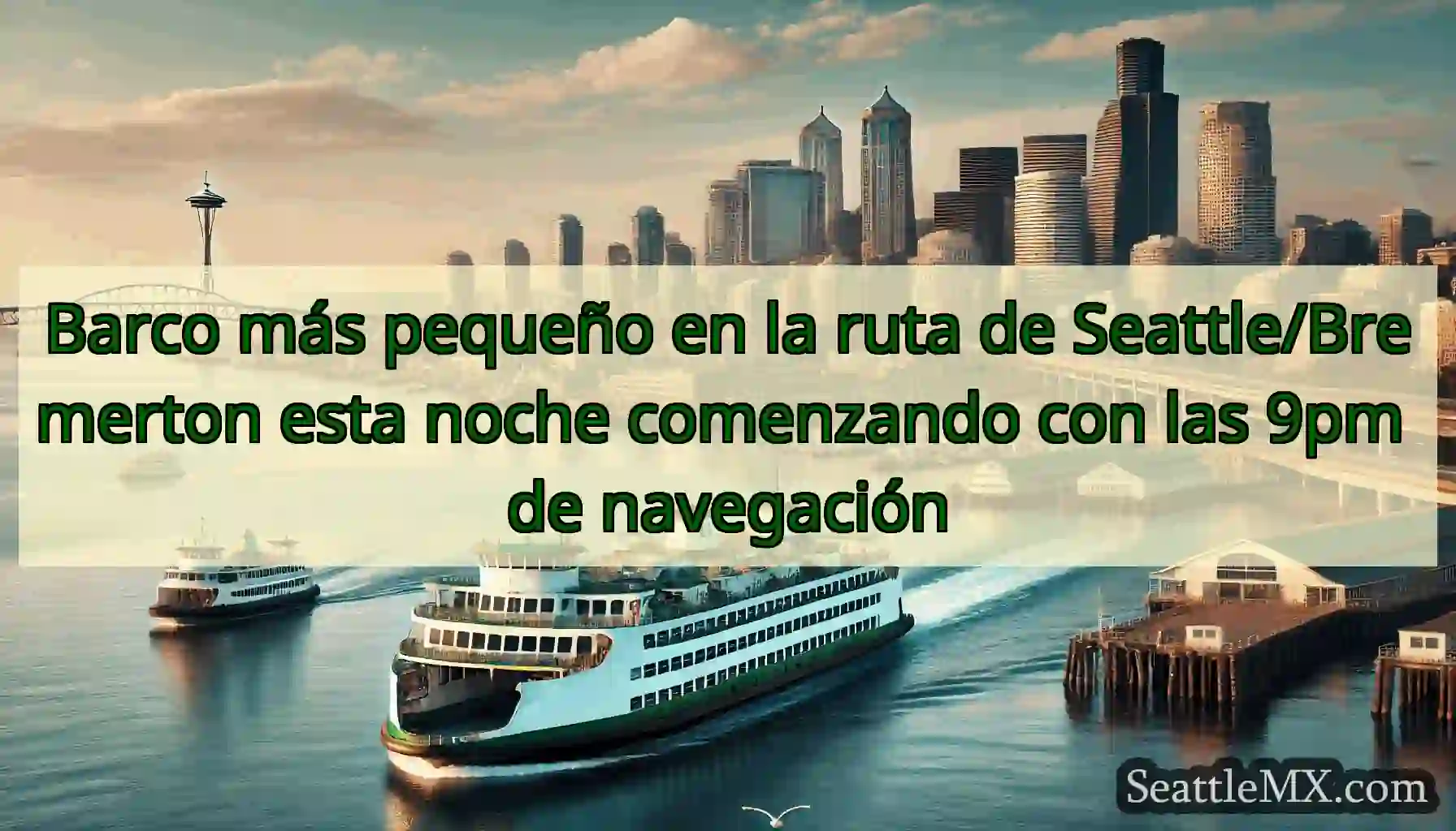 Barco más pequeño en la ruta de Seattle/Bremerton