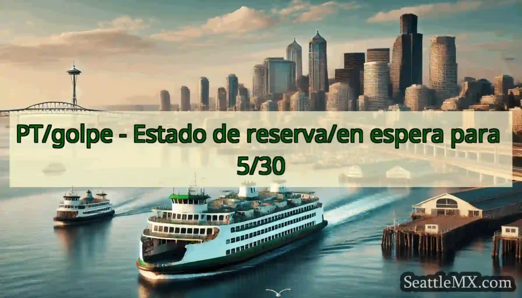 PT/golpe - Estado de reserva/en espera para 5/30
