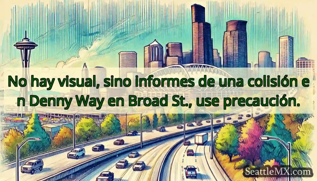 No hay visual, sino informes de una colisión en