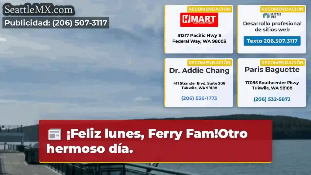 ¡Feliz lunes, Ferry Fam!Otro hermoso día.