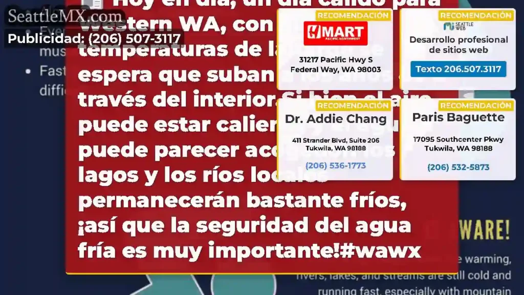 Hoy en día, un día cálido para Western WA, con