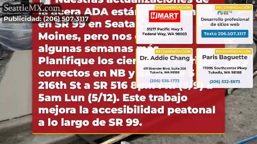 Nuestras actualizaciones de la acera ADA están
