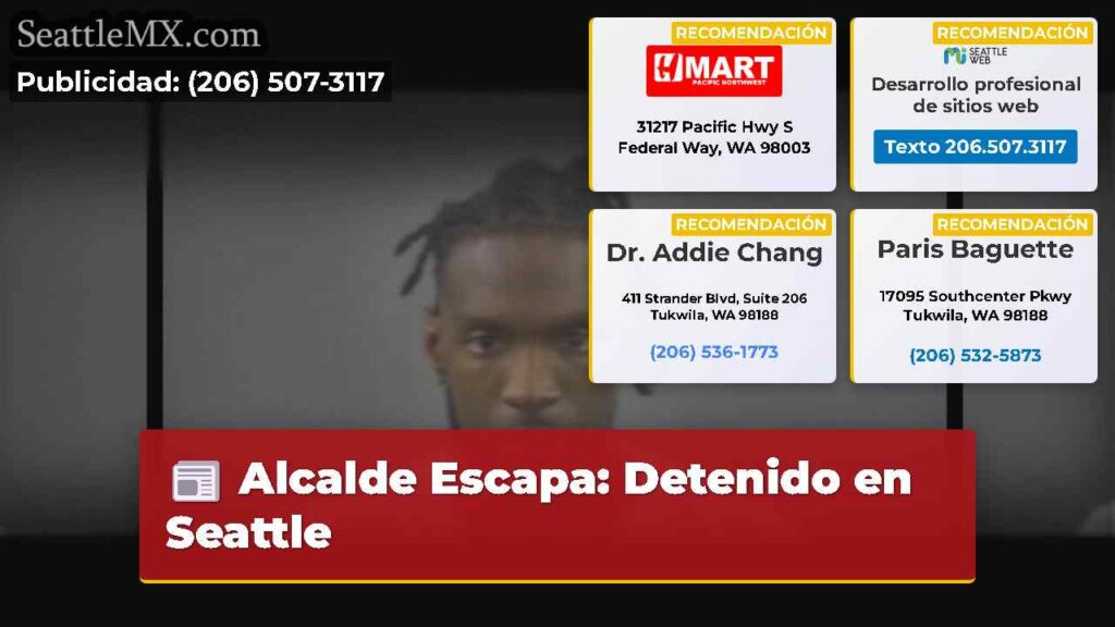 Alcalde Escapa: Detenido en Seattle