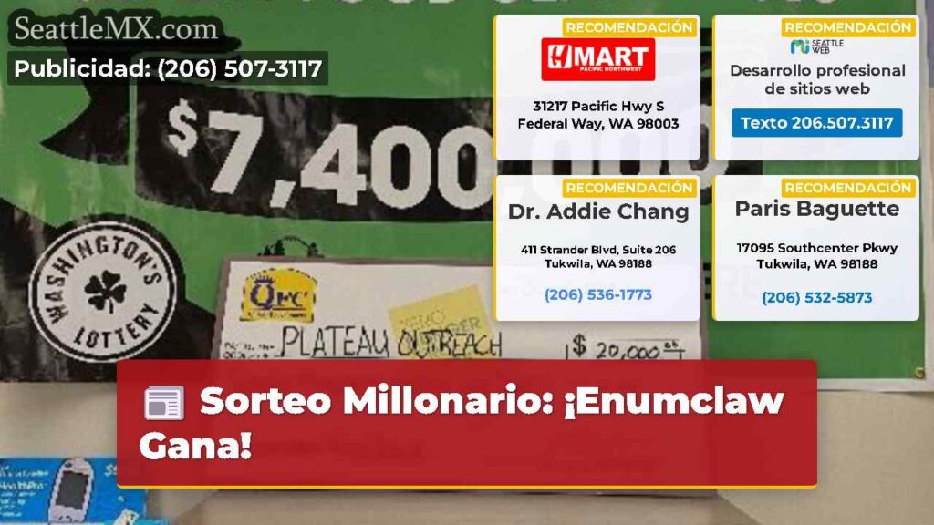 Sorteo Millonario: ¡Enumclaw Gana!