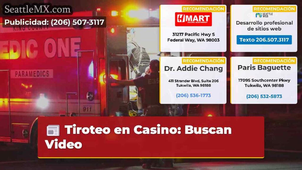 Tiroteo en Casino: Buscan Video