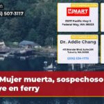 Mujer muerta sospechoso huye en ferry