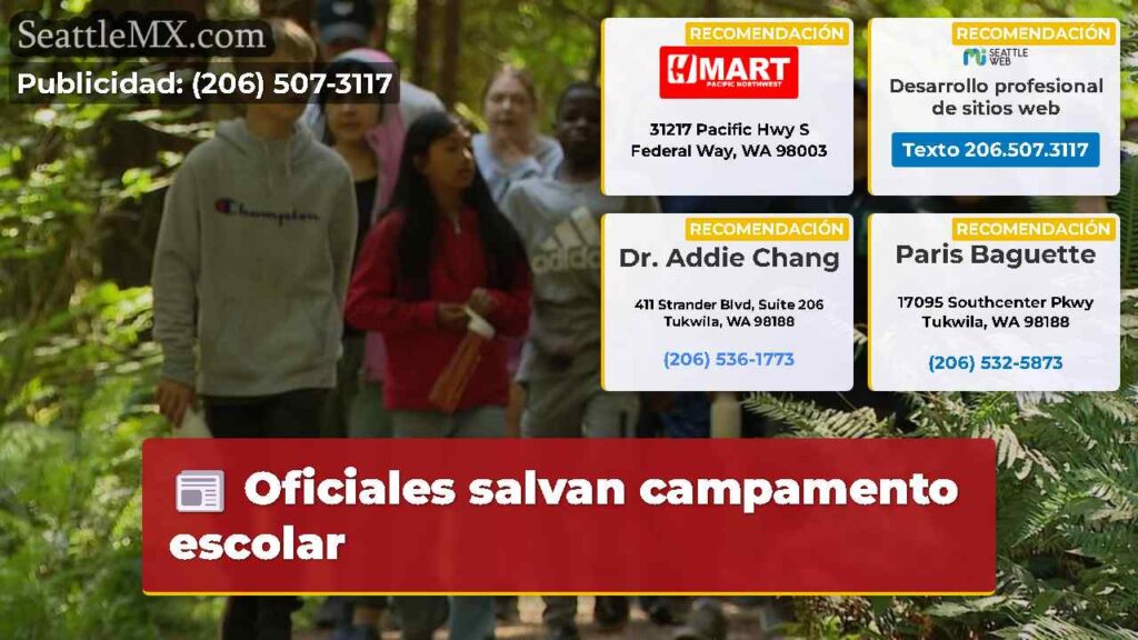 Oficiales salvan campamento escolar