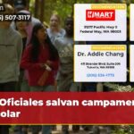 Oficiales salvan campamento escolar