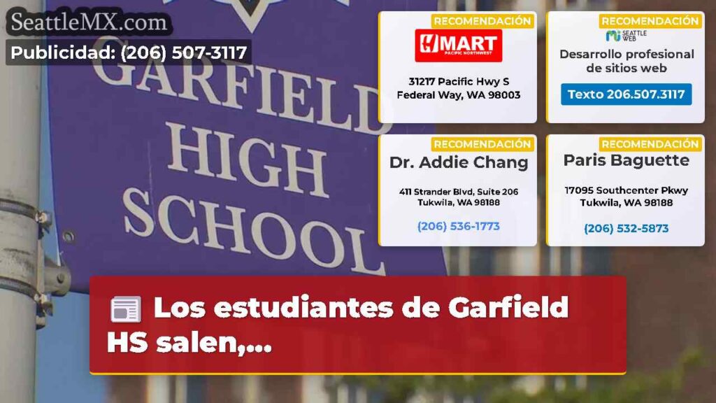Los estudiantes de Garfield HS salen,...