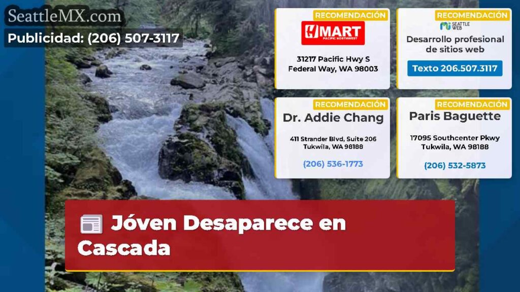 Jóven Desaparece en Cascada
