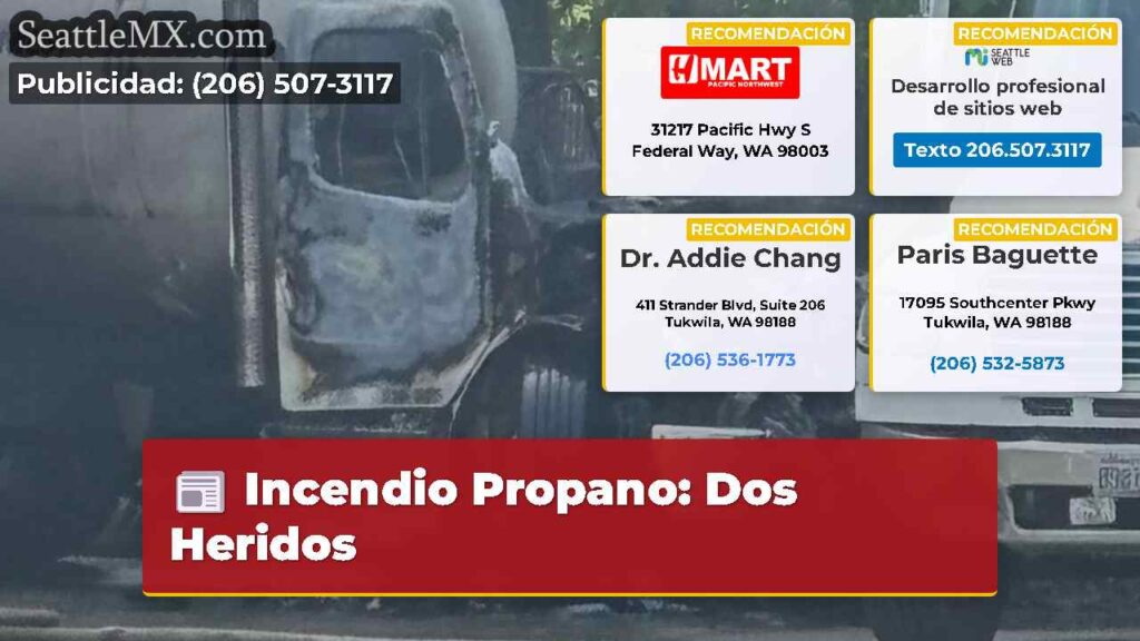 Incendio Propano: Dos Heridos