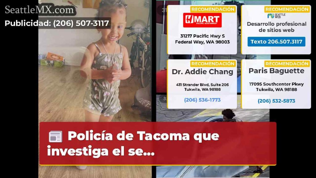 Policía de Tacoma que investiga el se...