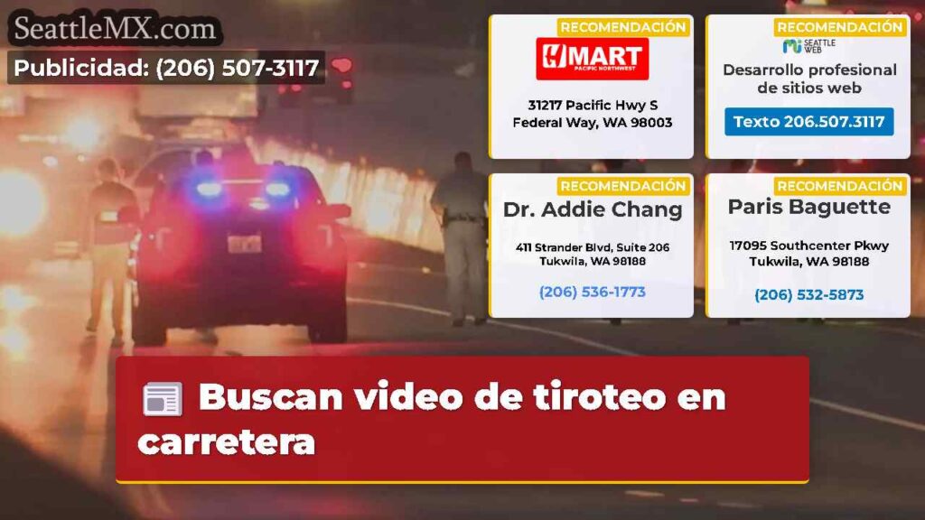 Buscan video de tiroteo en carretera