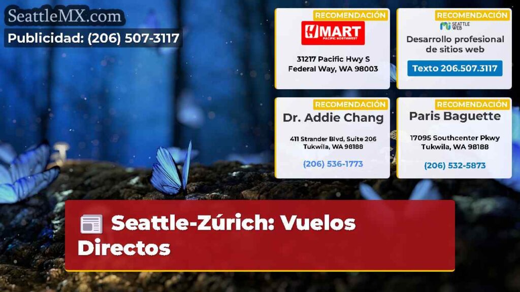 Seattle-Zúrich: Vuelos Directos