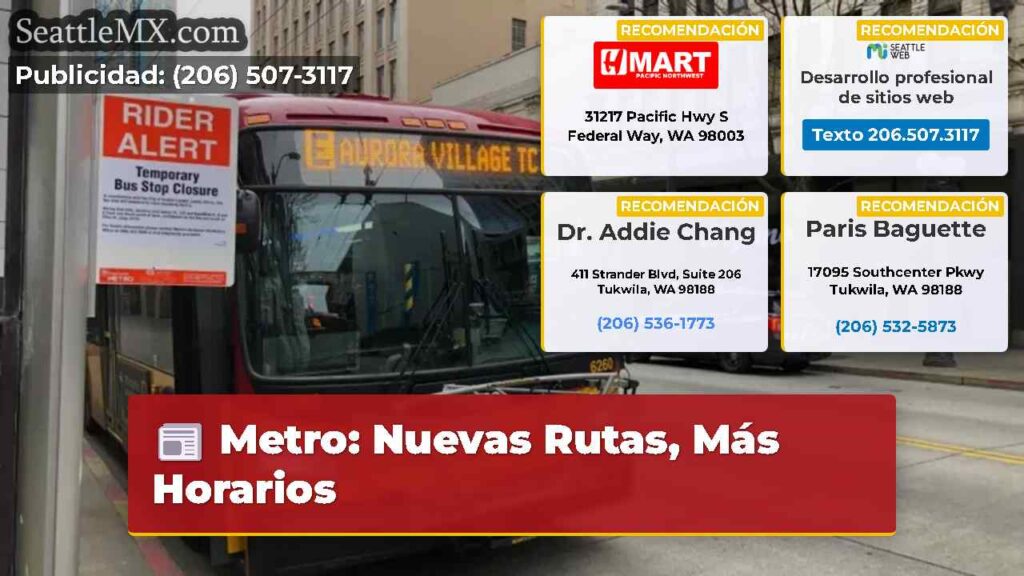 Metro: Nuevas Rutas, Más Horarios
