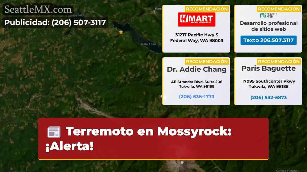 Terremoto en Mossyrock: ¡Alerta!
