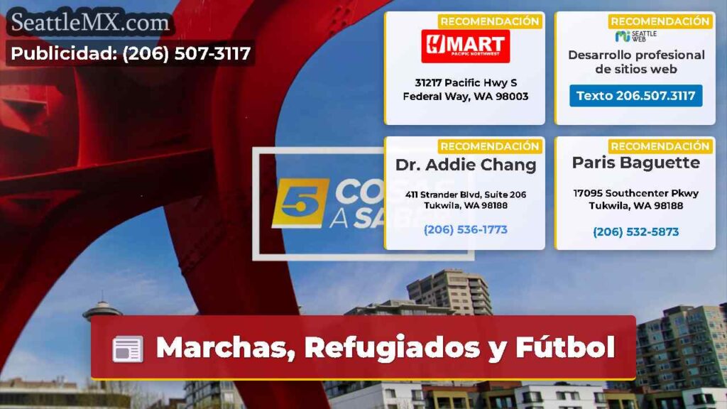 Marchas, Refugiados y Fútbol