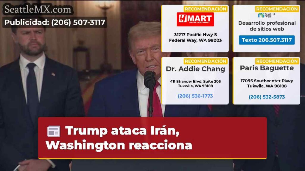 Trump ataca Irán, Washington reacciona