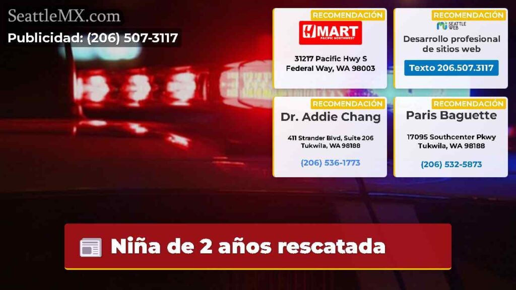 Niña de 2 años rescatada