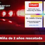 Niña de 2 años rescatada