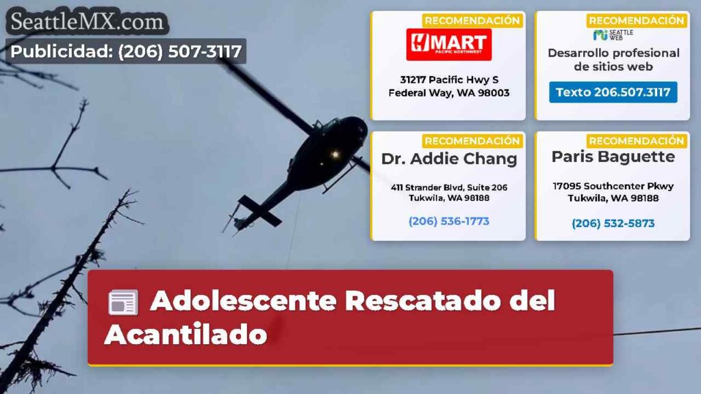 Adolescente Rescatado del Acantilado