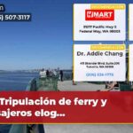 Tripulación de ferry y pasajeros elog…