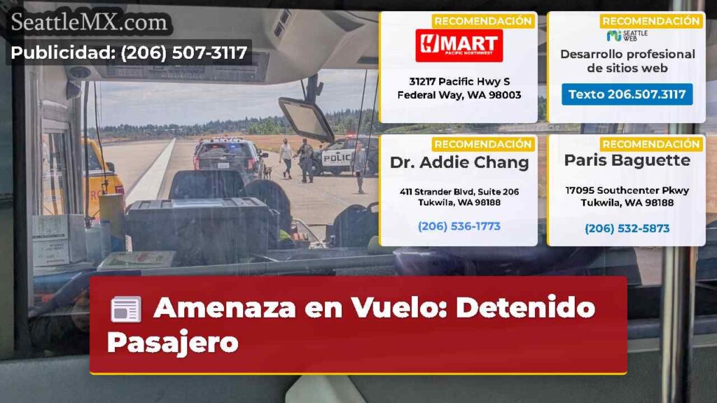 Amenaza en Vuelo: Detenido Pasajero